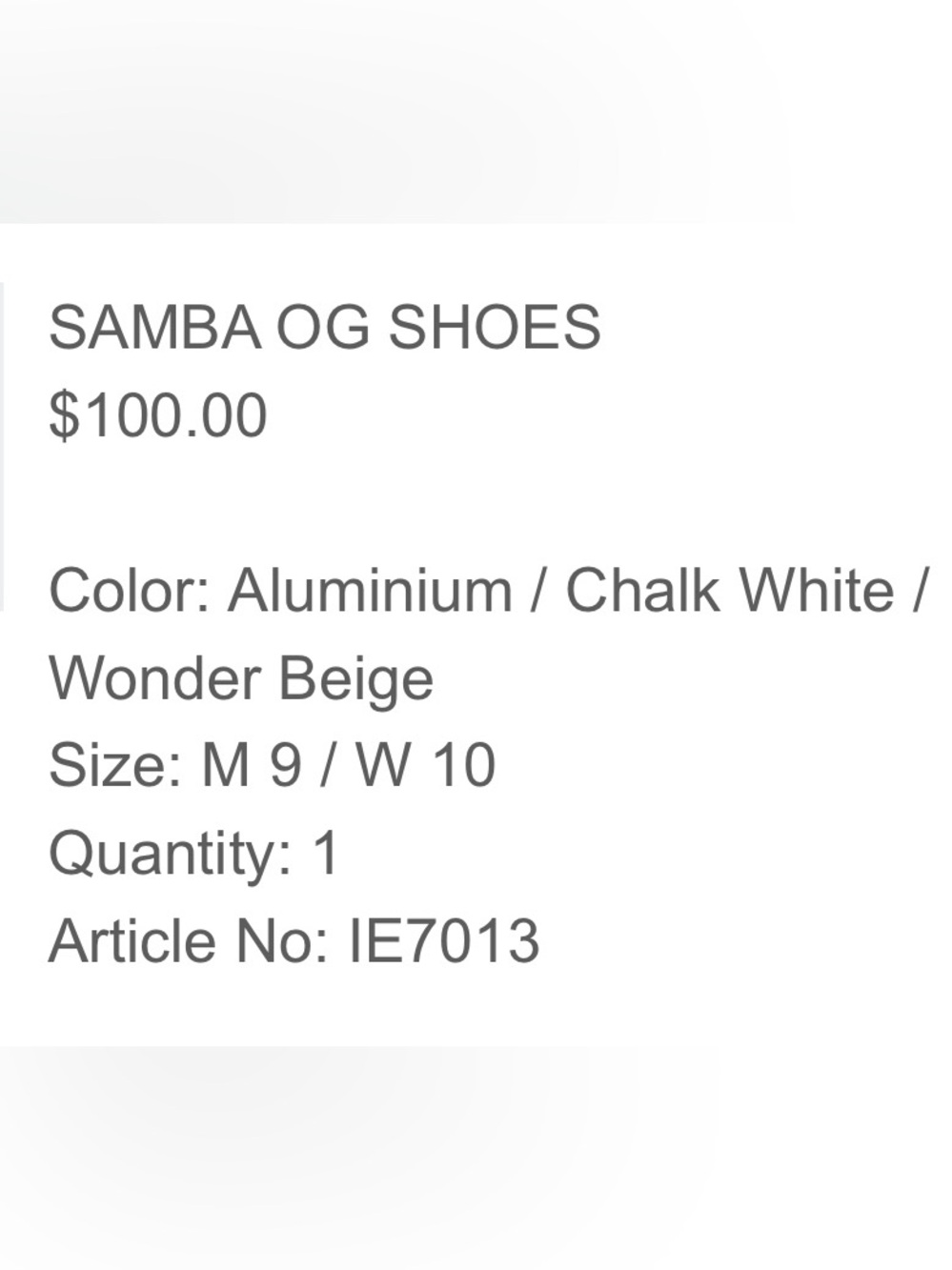 adidas Samba Low-Top Sneakers in Off-White and Gum - Picture 2 of 7